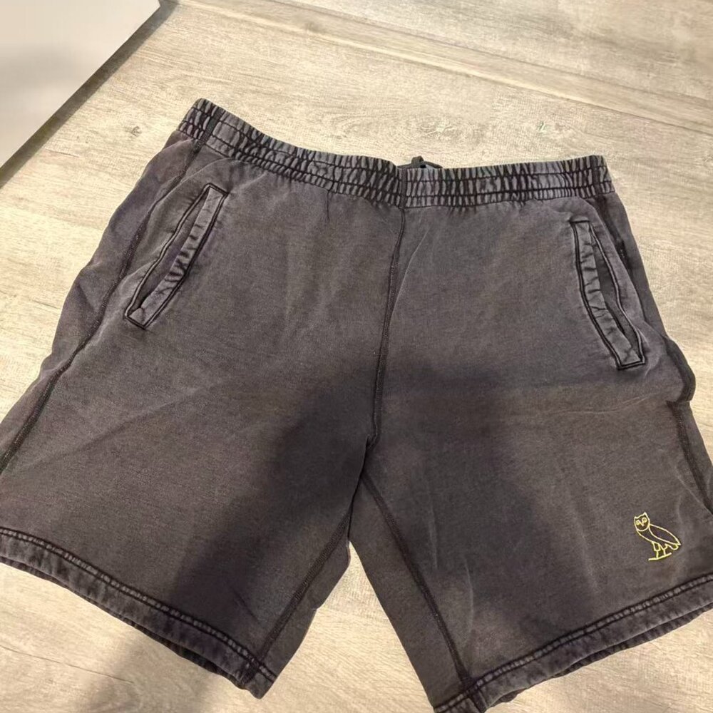 OVO Garment Dye Shorts Black